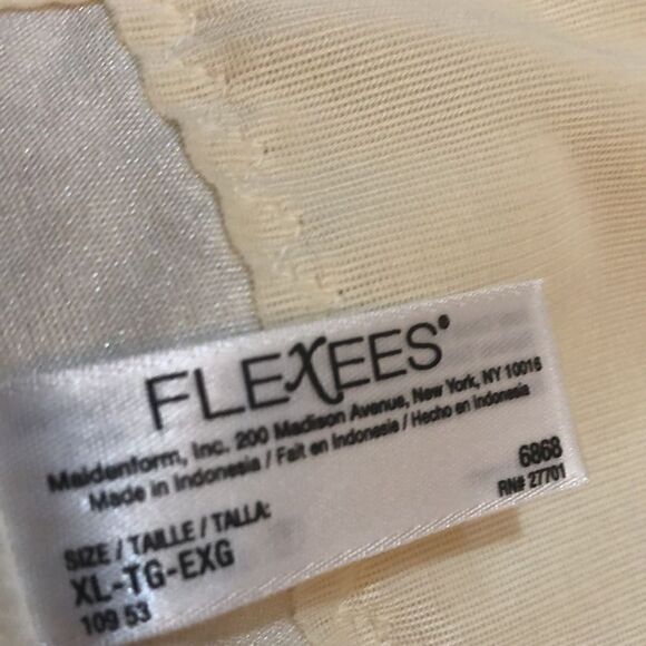Flexees Cream color waist trimmer with boning size XL - Picture 4 of 5